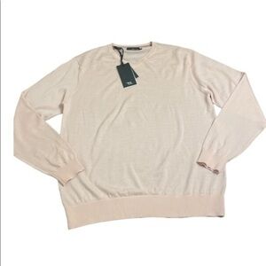 Rodd & Gunn Mens Springston VNeck merino wool Rose long sleeve sweater Sz Large
